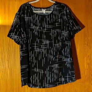 Isabel Maternity Black & White top